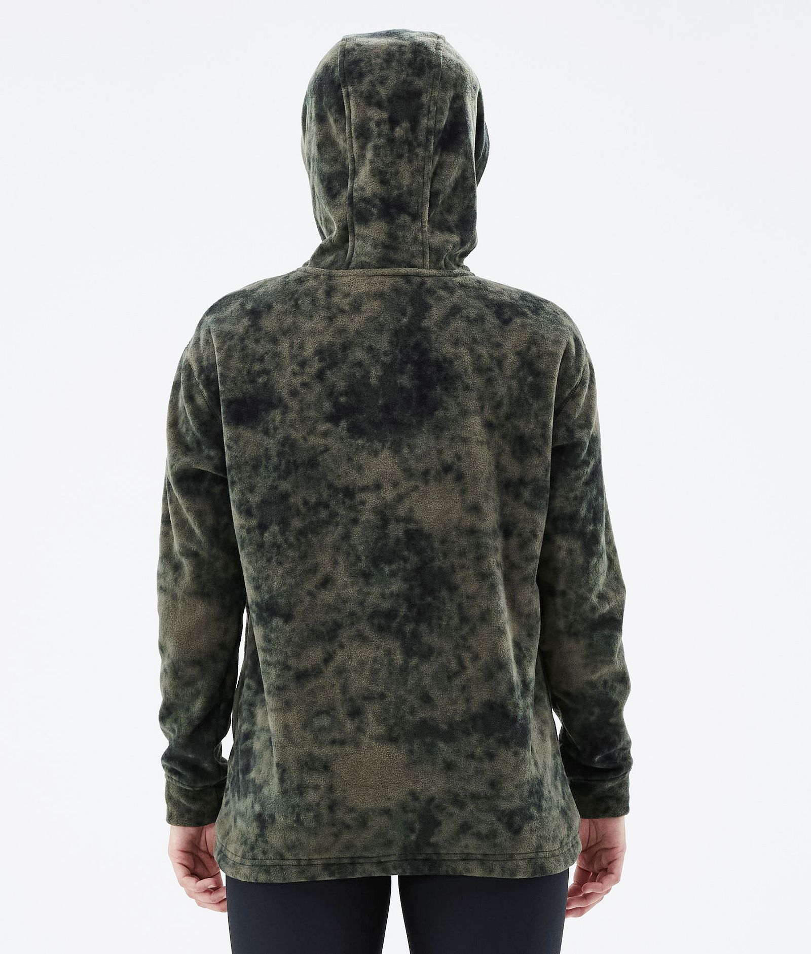 Delta W 2021 Fleecová Mikina s Kapucí Dámské Olive Green Tiedye, Obrázek 3 z 7