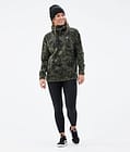 Delta W 2021 Fleecová Mikina s Kapucí Dámské Olive Green Tiedye, Obrázek 4 z 7