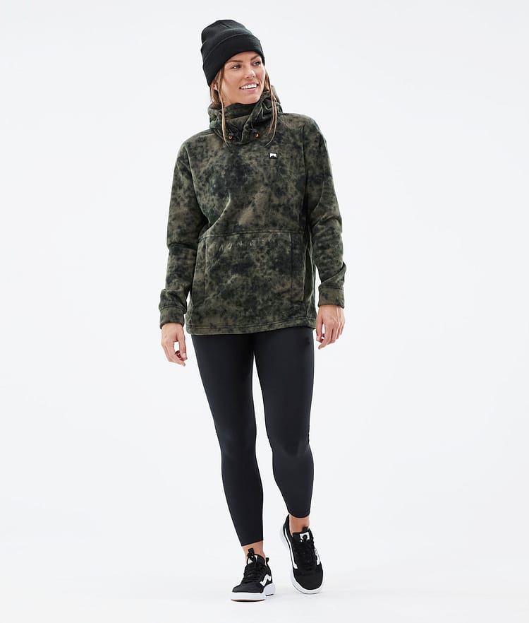 Delta W 2021 Polar con Capucha Mujer Olive Green Tiedye, Imagen 4 de 7