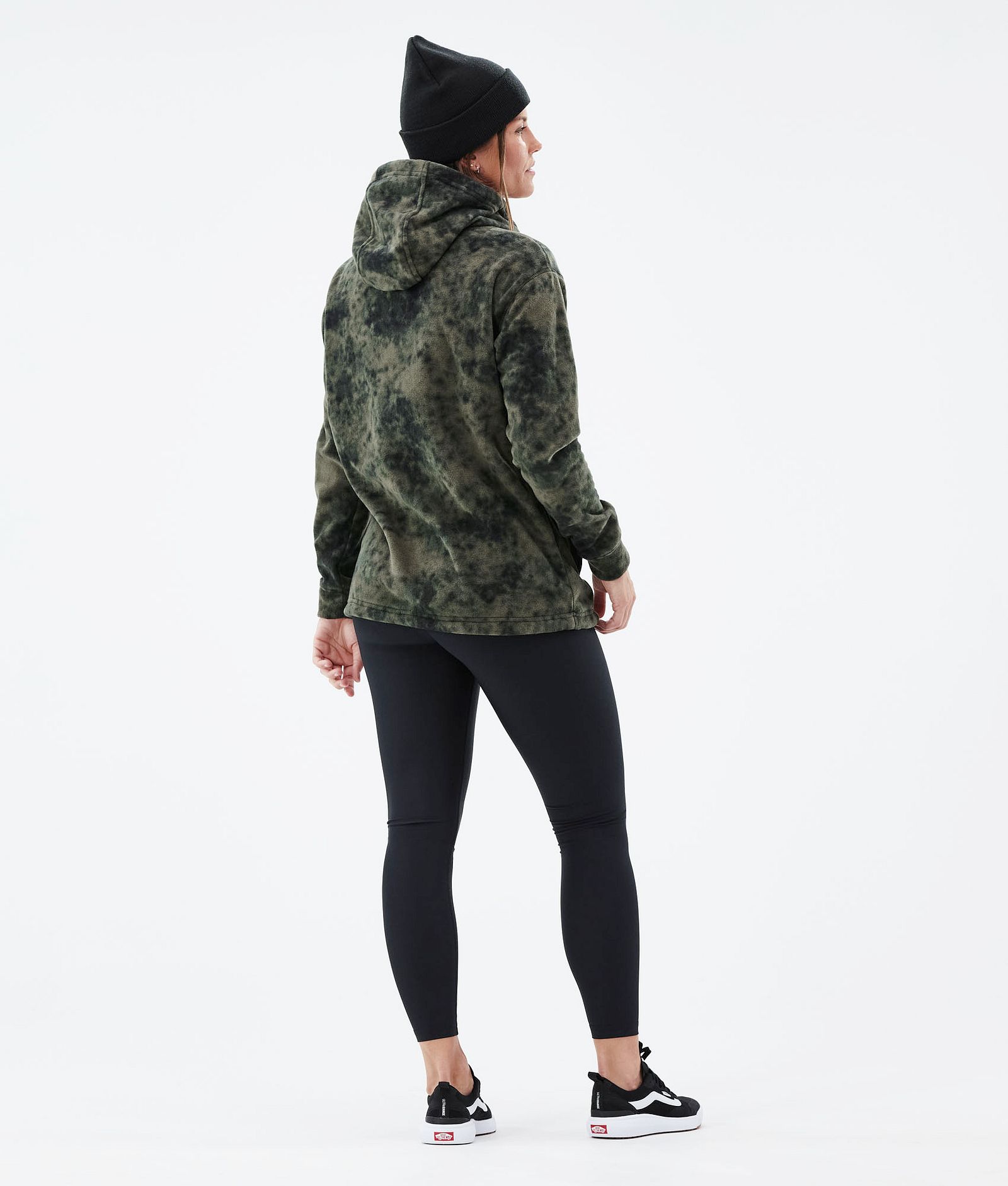 Delta W 2021 Fleecová Mikina s Kapucí Dámské Olive Green Tiedye, Obrázek 5 z 7