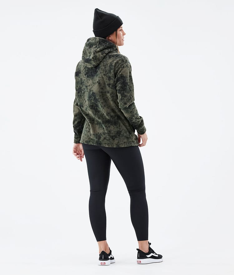 Delta W 2021 Polar con Capucha Mujer Olive Green Tiedye, Imagen 5 de 7