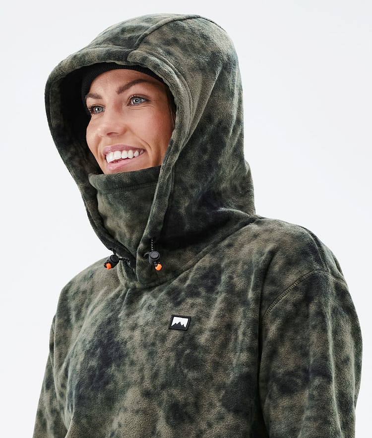 Delta W 2021 Polar con Capucha Mujer Olive Green Tiedye, Imagen 6 de 7