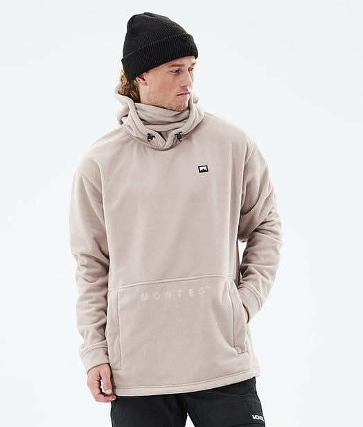 Delta 2021 Fleece Hoodie Men Sand