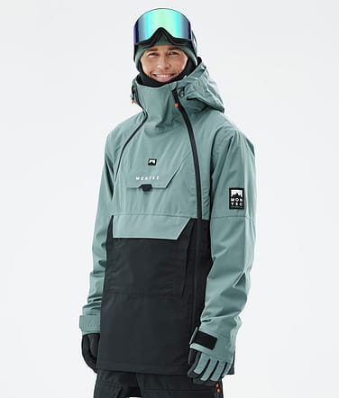 Doom Snowboard Jacket Men Atlantic/Black Renewed