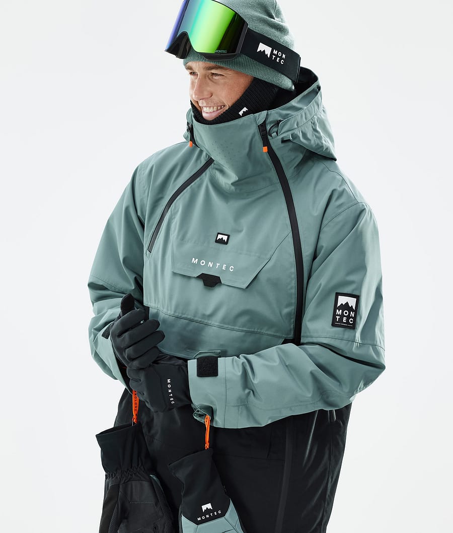 Doom Snowboard Jacket Men Atlantic/Black Renewed