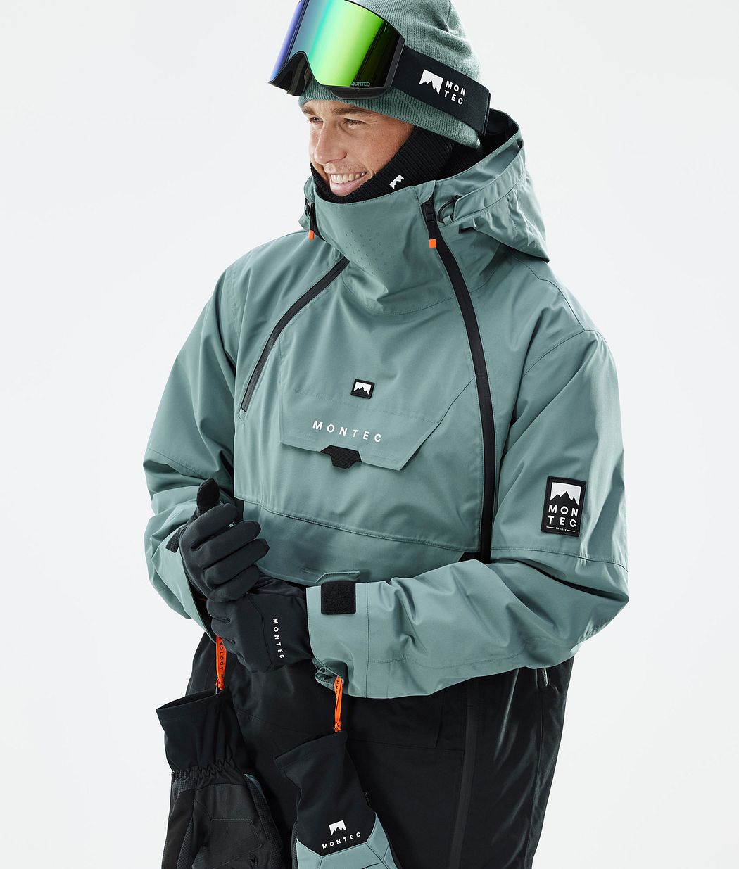 Doom Snowboard Jacket Men Atlantic/Black Renewed