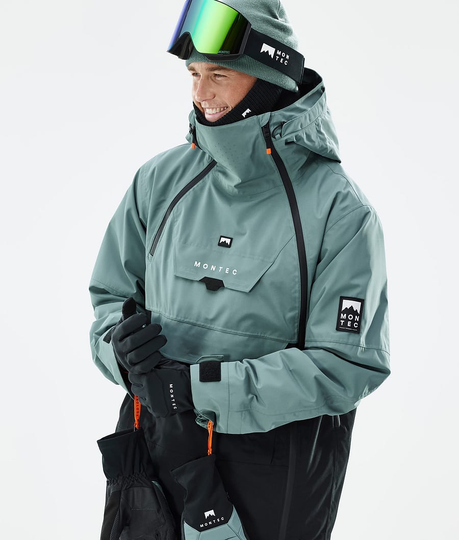 Montec Doom Ski Jacket Men Atlantic/Black | Montecwear.com