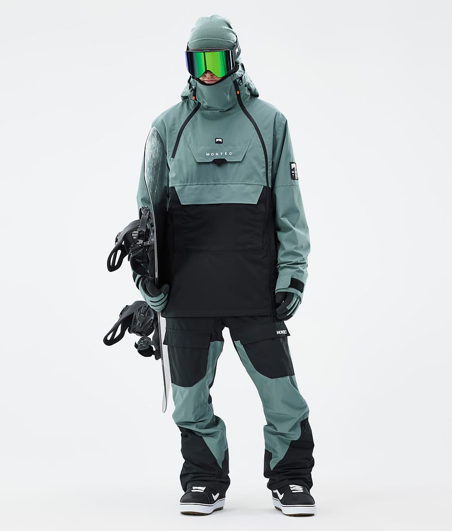 Doom Snowboard Jacket Men Atlantic/Black Renewed