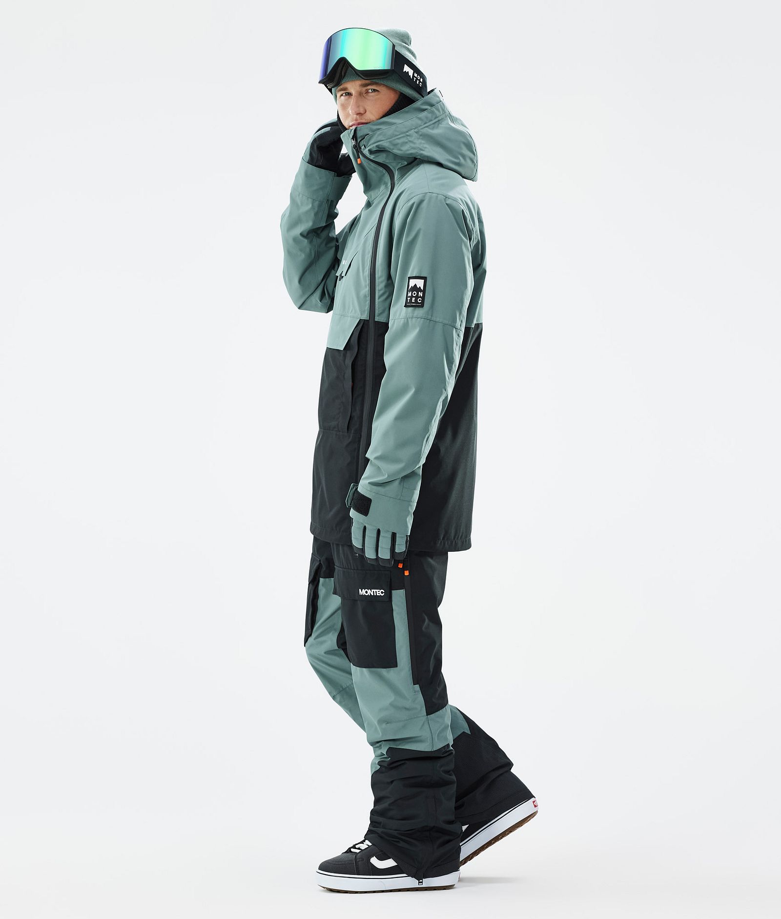 Doom Kurtka Snowboardowa Mężczyźni Atlantic/Black Renewed, Zdjęcie 4 z 11