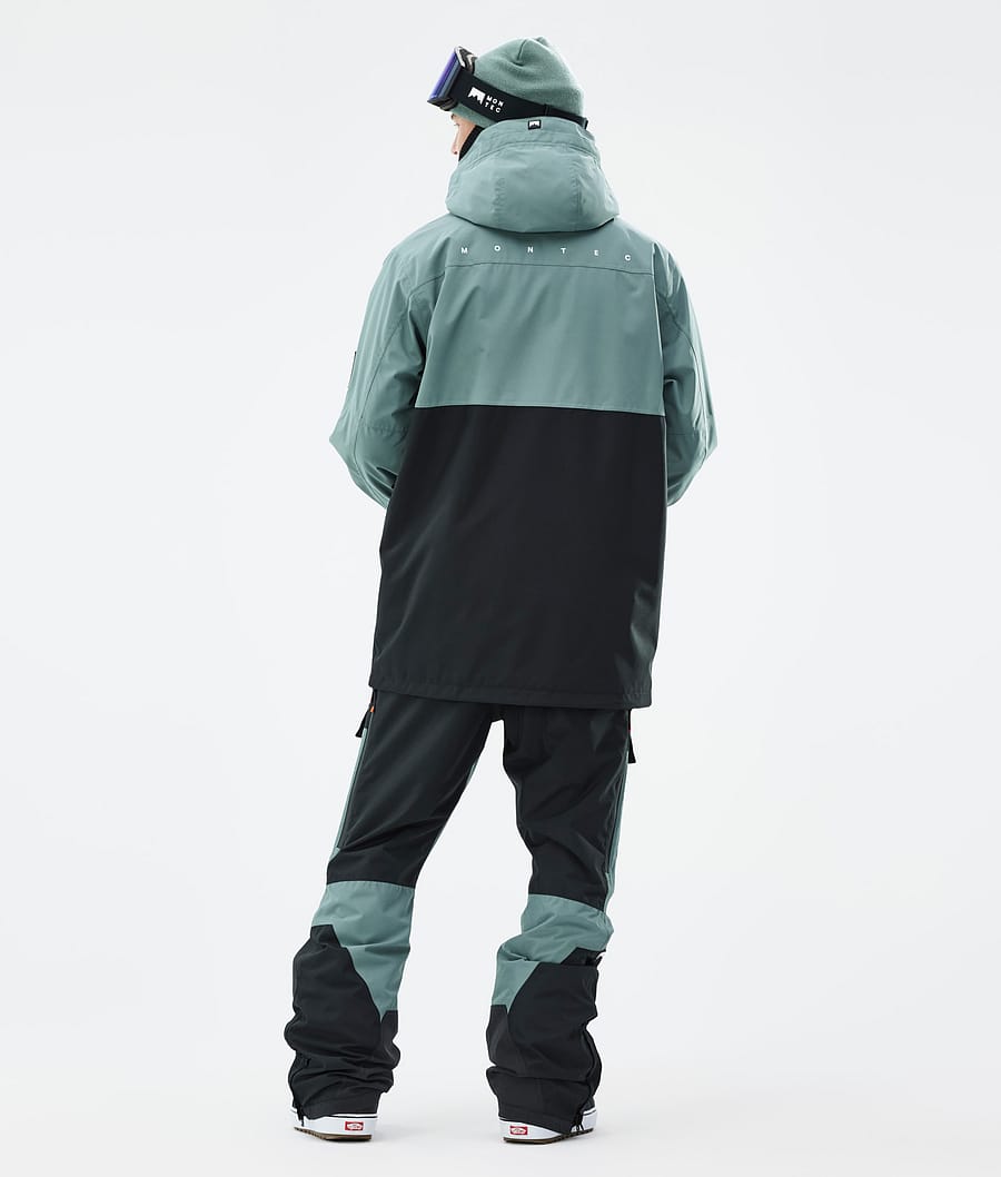 Doom Snowboard Jacket Men Atlantic/Black Renewed