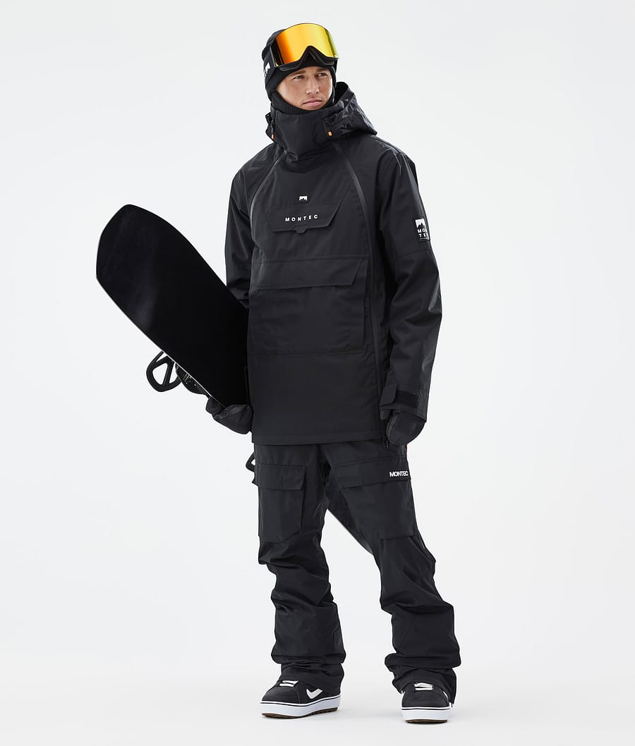 Montec Doom Snowboard Jacket Men Black | Montecwear.com
