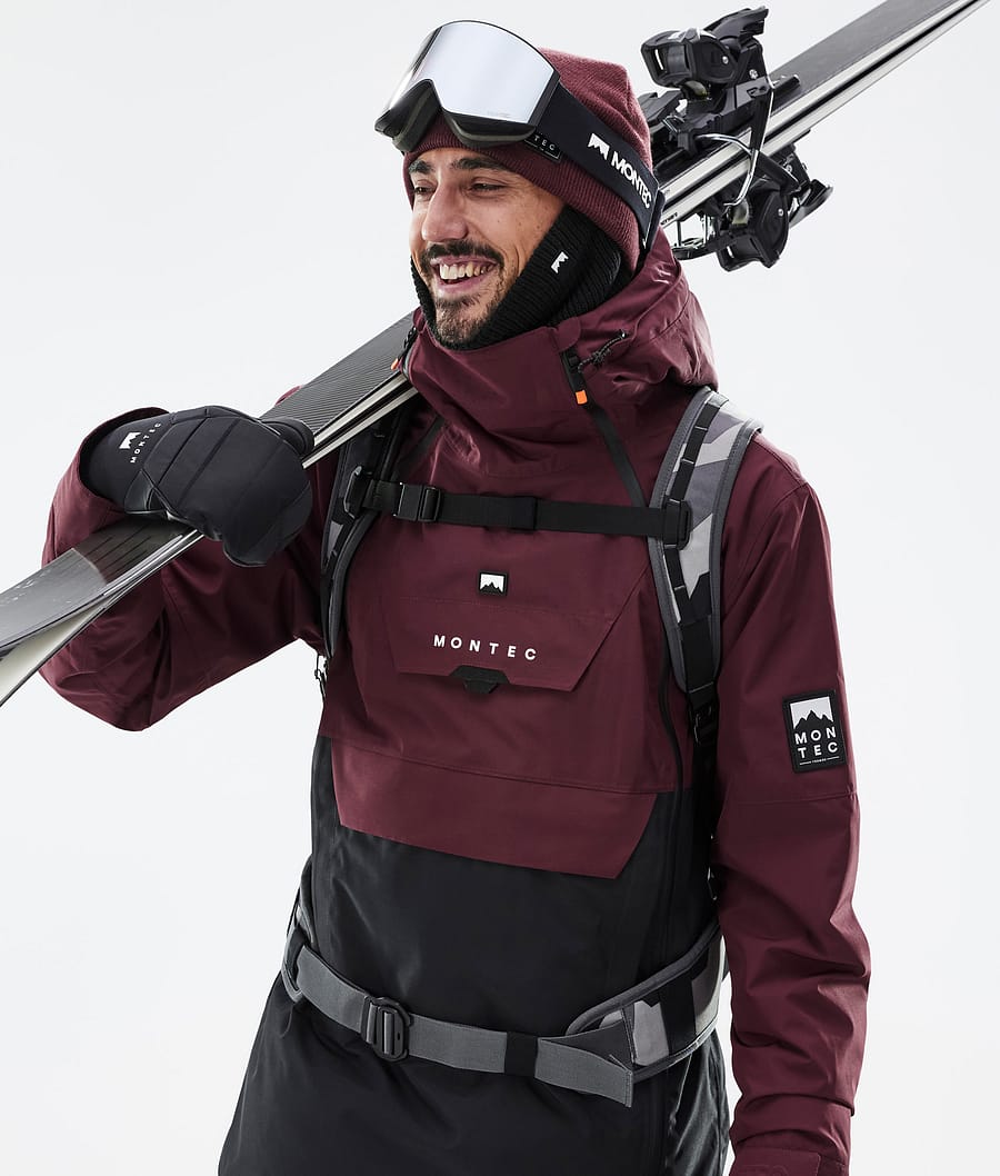 Doom Ski Jacket Men Burgundy/Black