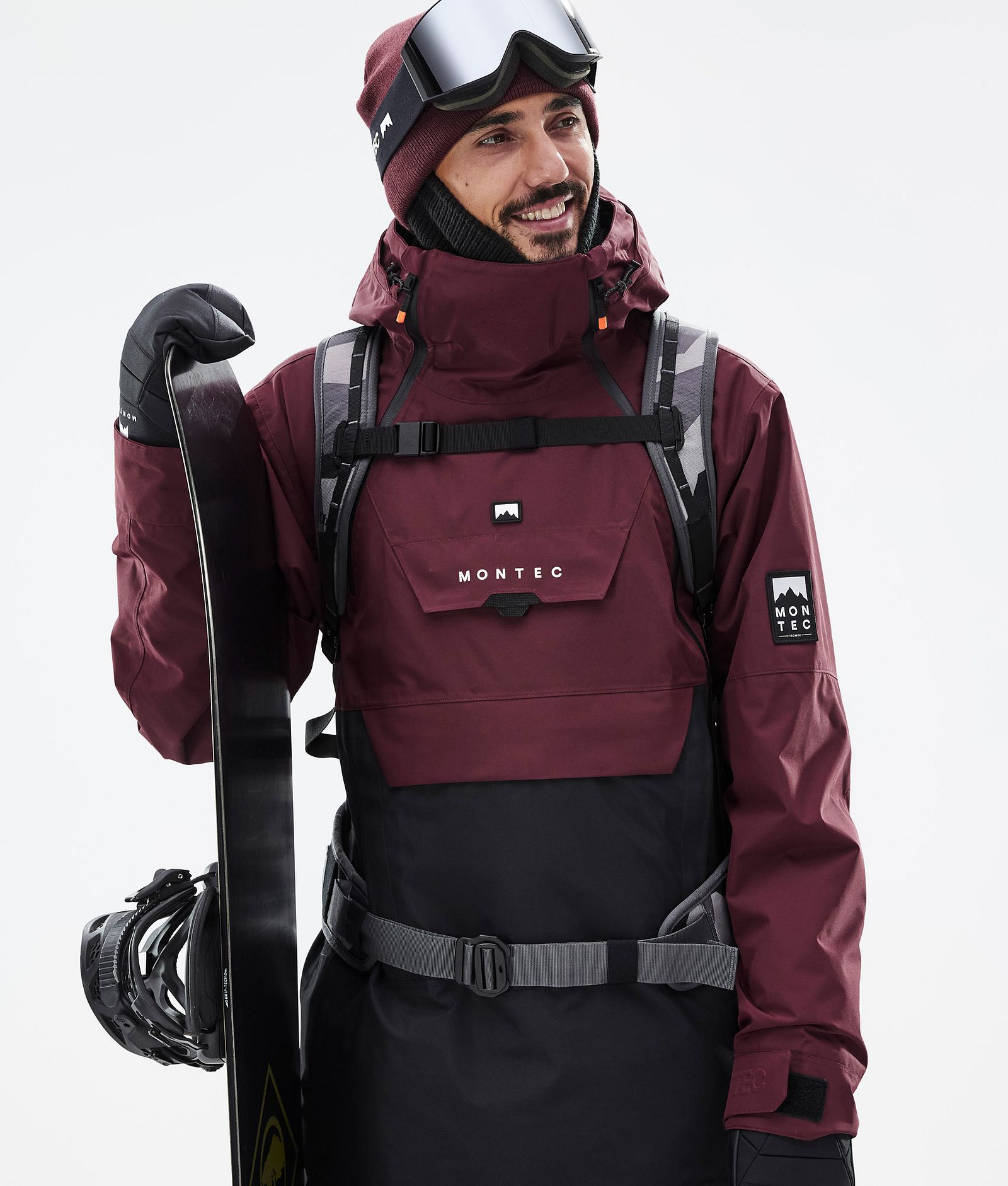 Doom Snowboardjacke Herren Burgundy/Black, Bild 2 von 11