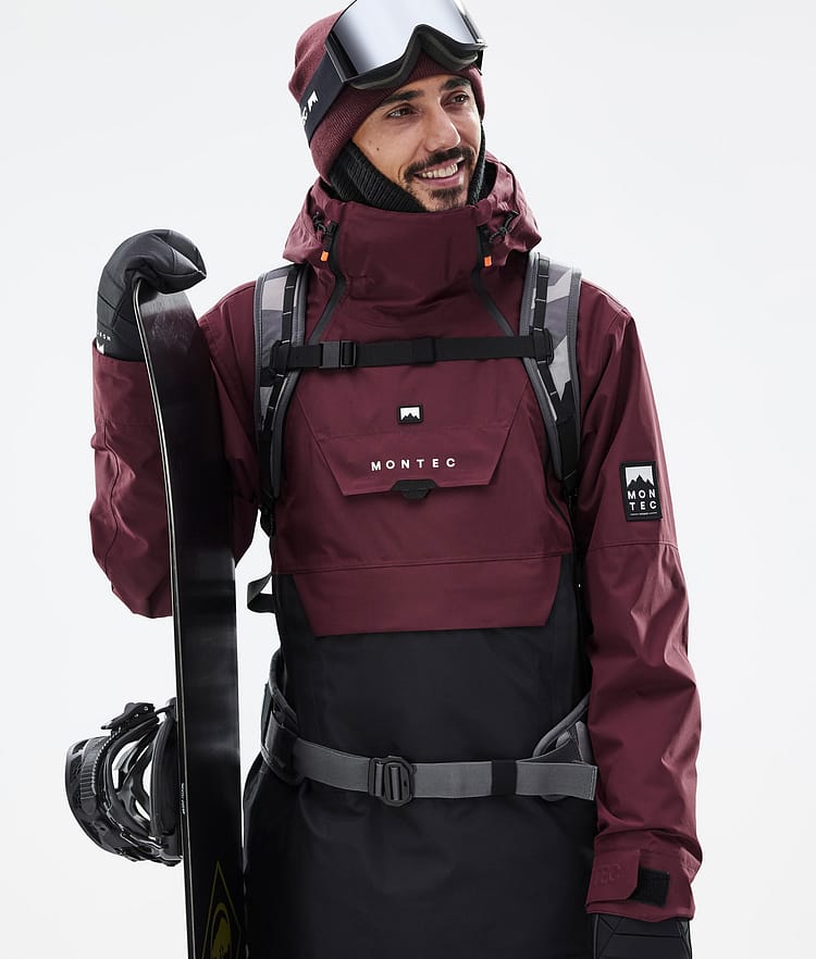 Doom Kurtka Snowboardowa Mężczyźni Burgundy/Black