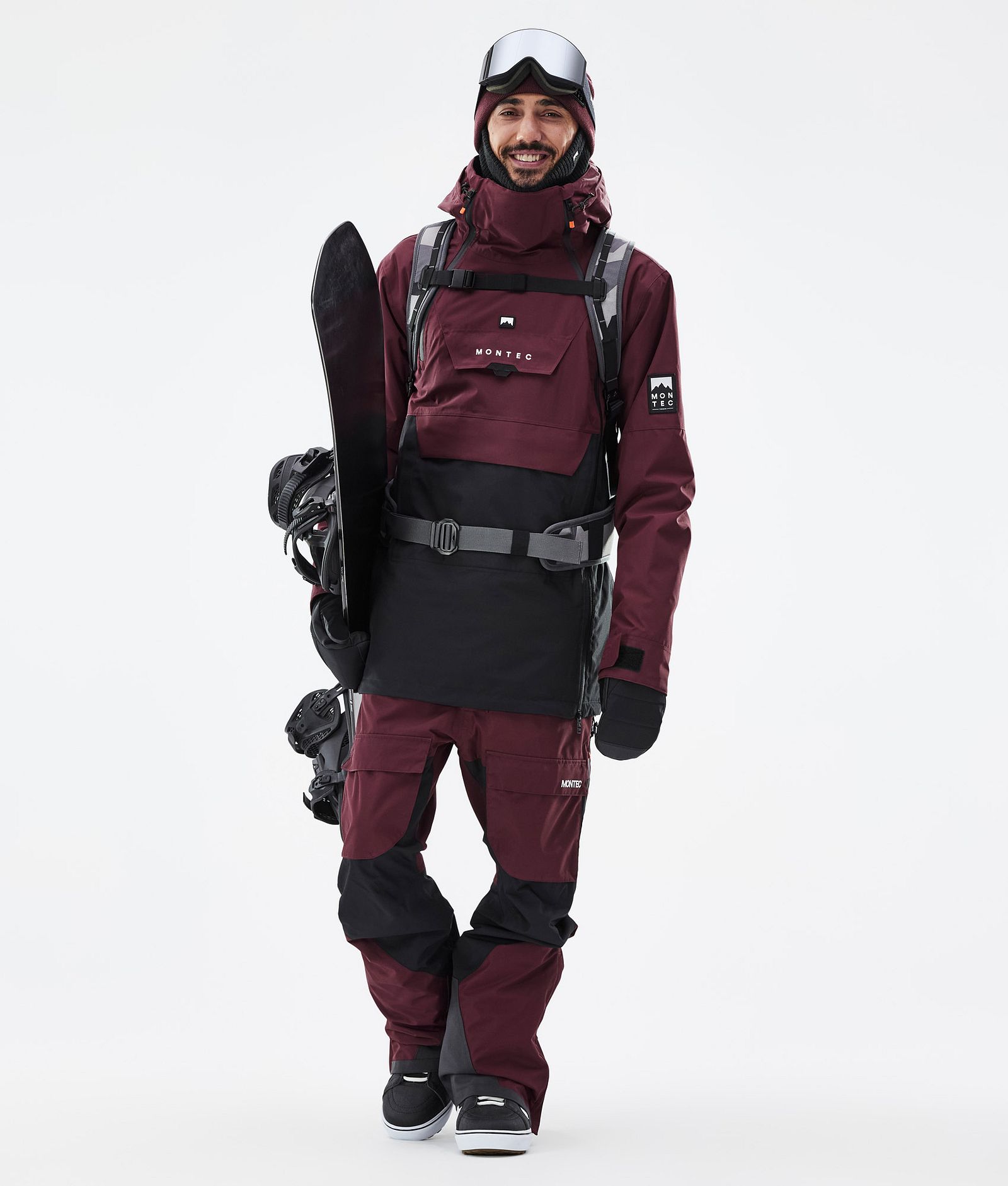 Doom Snowboard Jacket Men Burgundy/Black, Image 3 of 11