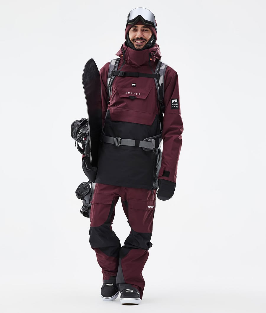 Doom Snowboard Jacket Men Burgundy/Black