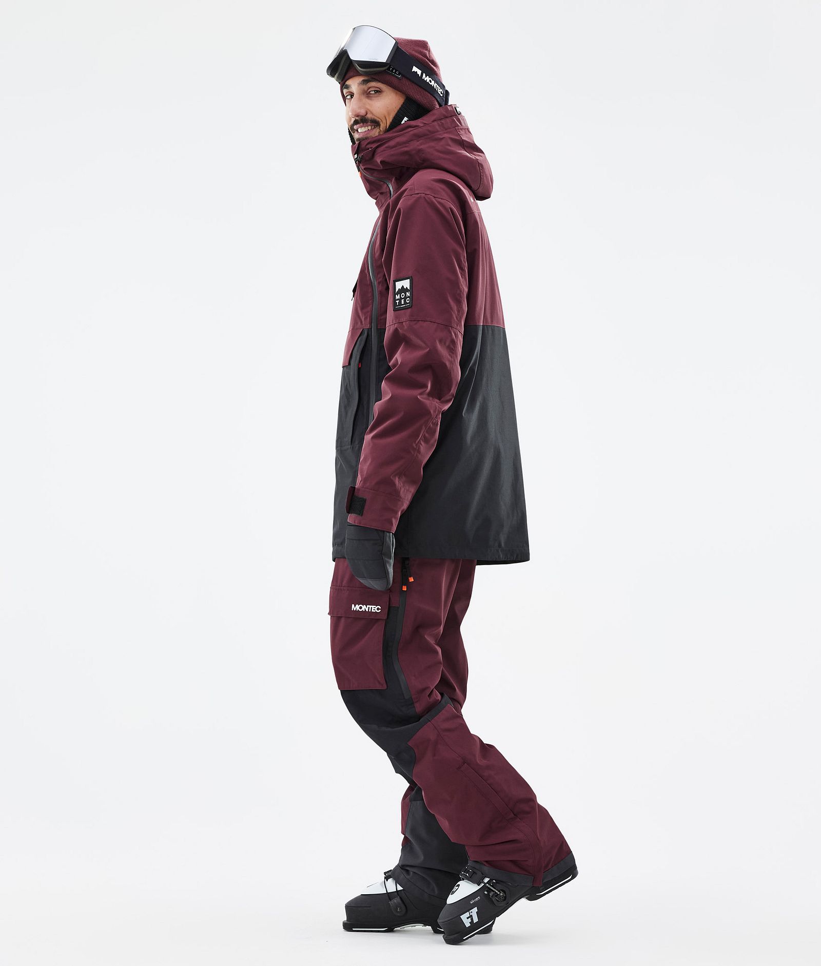 Doom Ski Jacket Men Burgundy/Black, Image 4 of 11