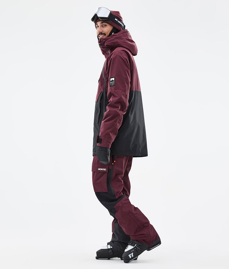 Doom Ski jas Heren Burgundy/Black