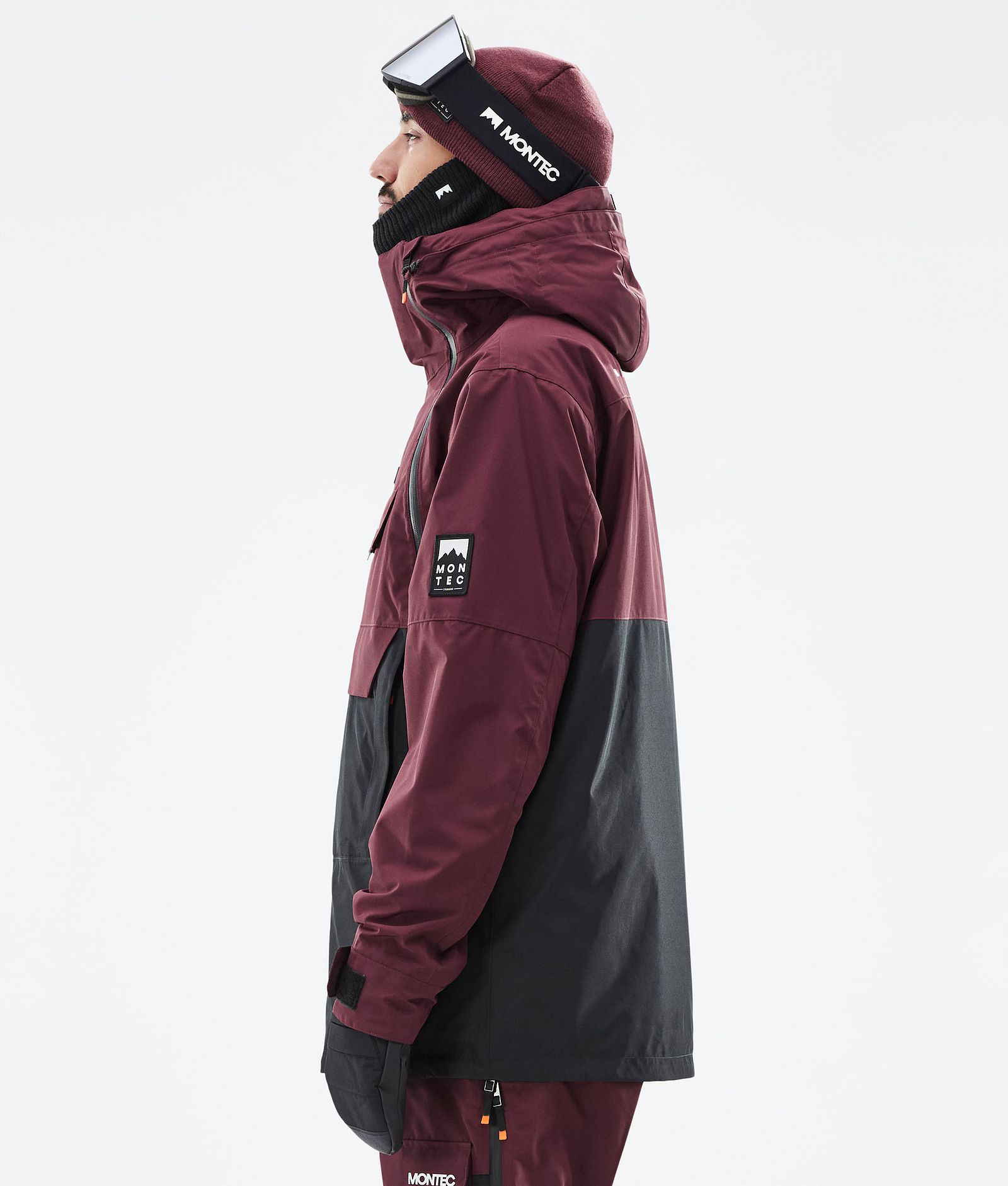 Doom Giacca Snowboard Uomo Burgundy/Black, Immagine 6 di 11