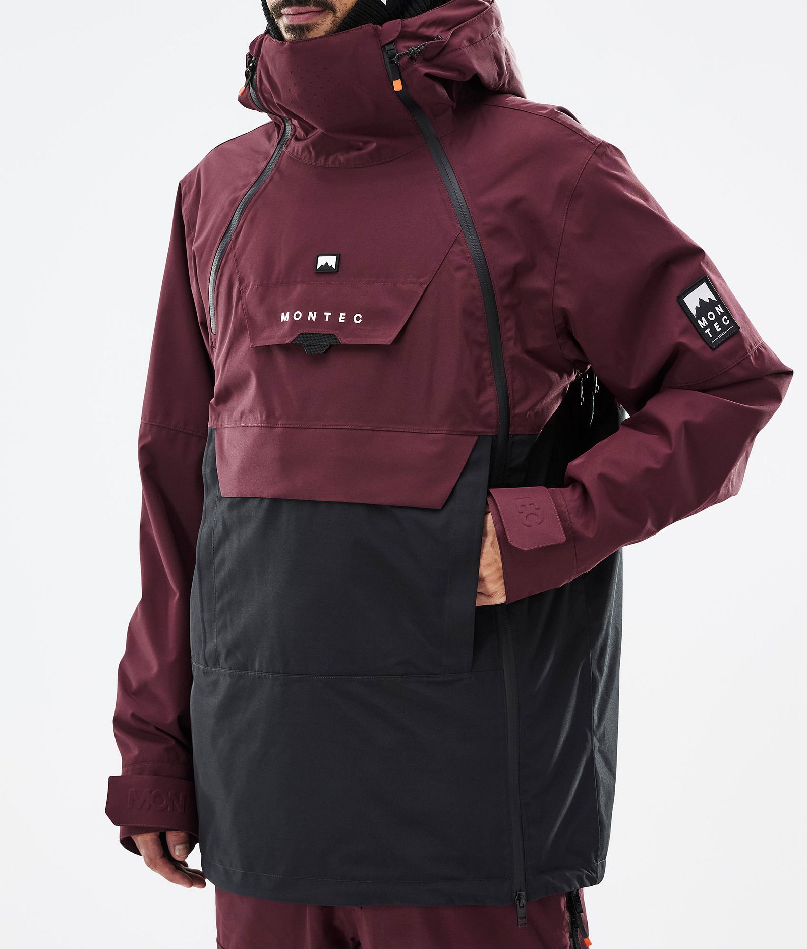 Doom Snowboard Jacket Men Burgundy/Black, Image 8 of 11