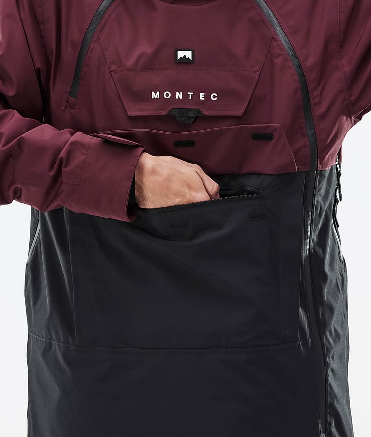 Doom Kurtka Snowboardowa Mężczyźni Burgundy/Black