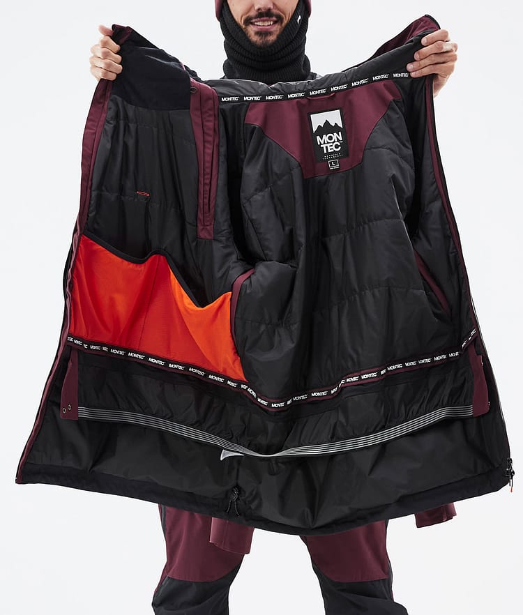 Doom Skijakke Herre Burgundy/Black