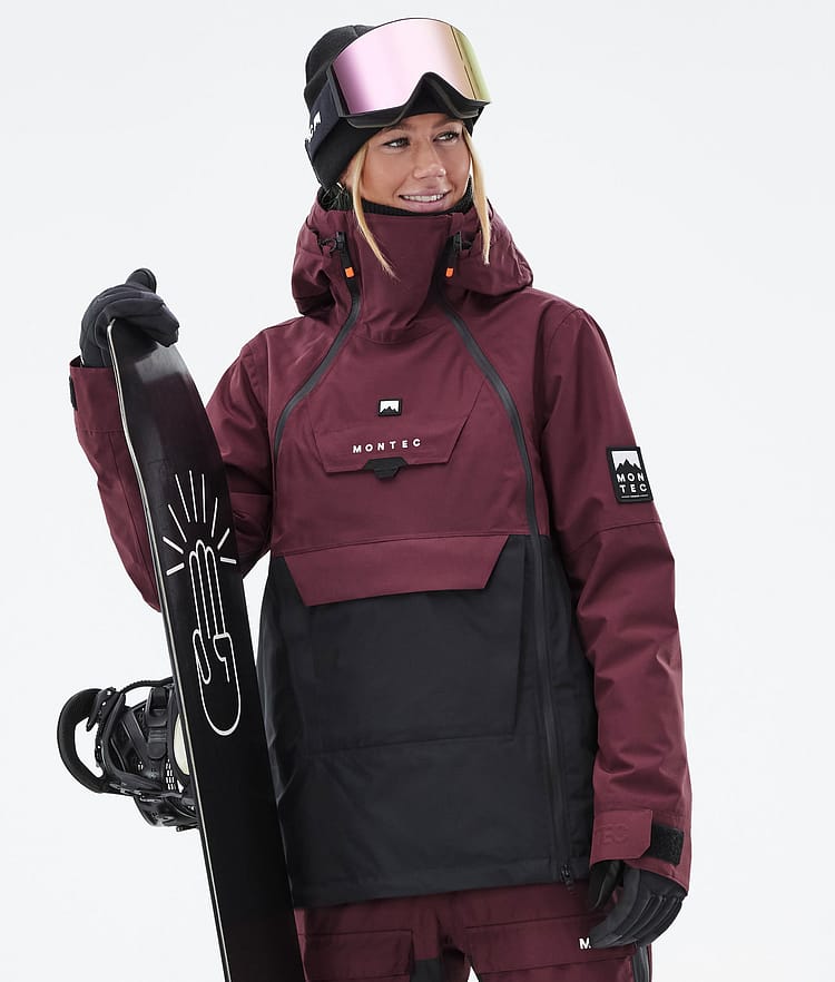 Doom W Snowboardjakke Dame Burgundy/Black