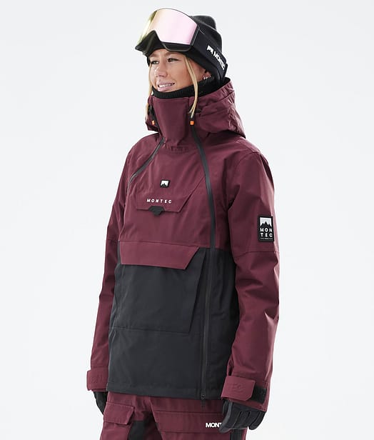 Doom W Ski Jacket Women Burgundy/Black