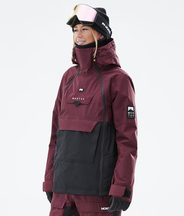 Doom W Skijacke Damen Burgundy/Black