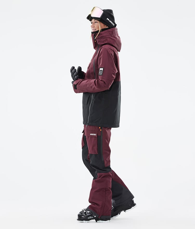 Doom W Skijakke Dame Burgundy/Black