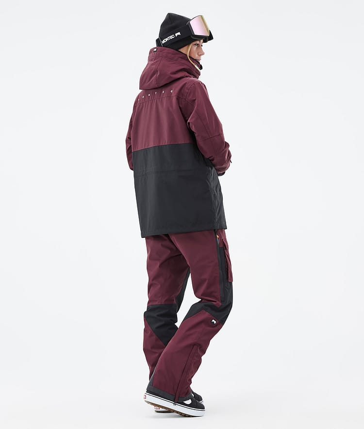 Doom W Giacca Snowboard Donna Burgundy/Black Renewed, Immagine 5 di 11