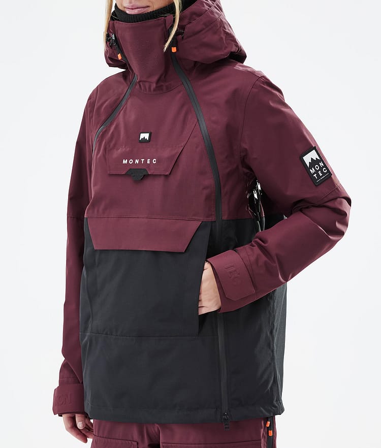 Doom W スキージャケット レディース Burgundy/Black