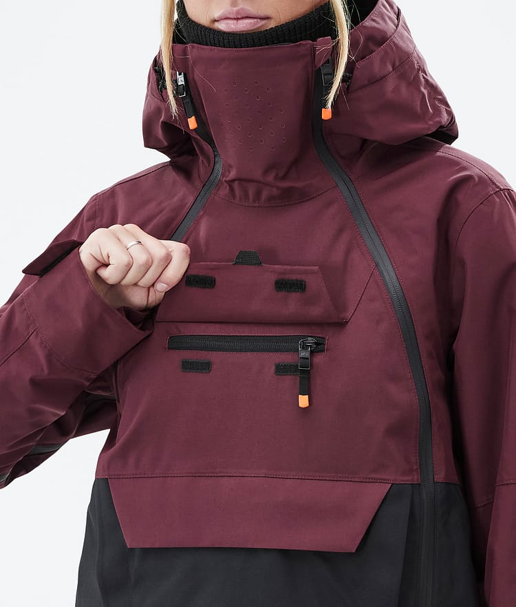 Doom W Snowboard Jacket Women Burgundy/Black Renewed