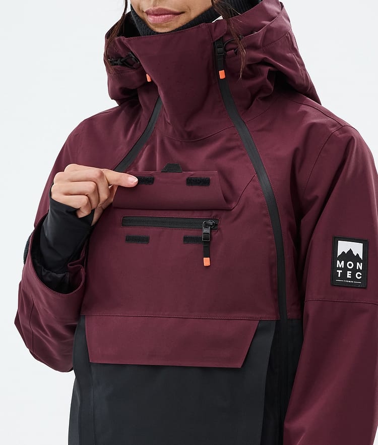 Doom W Ski Jacket Women Burgundy/Black, Image 10 of 11