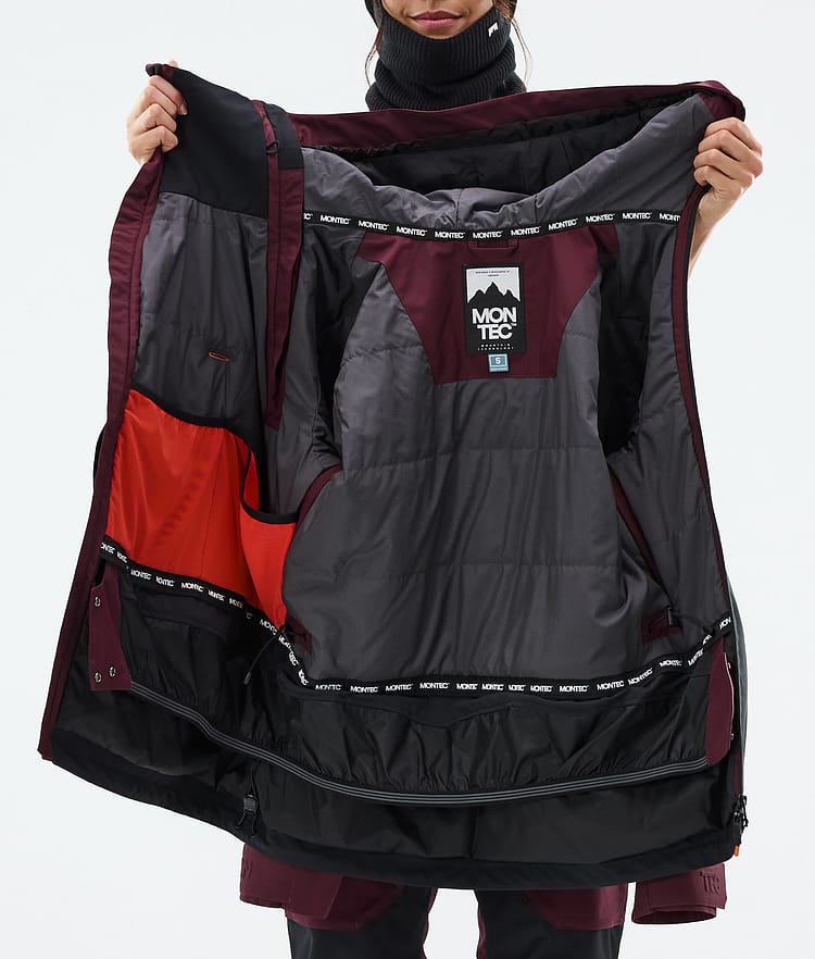 Doom W Ski Jacket Women Burgundy/Black, Image 11 of 11