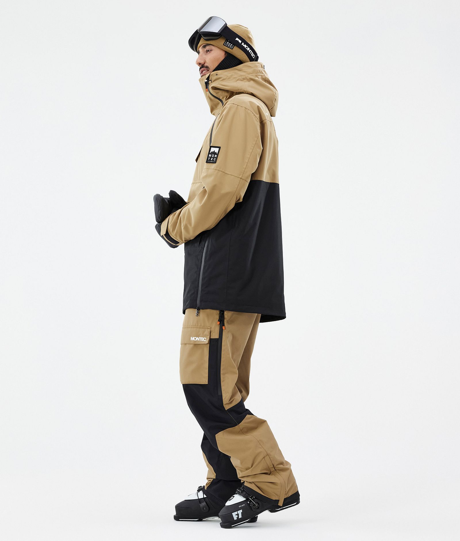 Doom Skijacke Herren Gold/Black, Bild 4 von 11