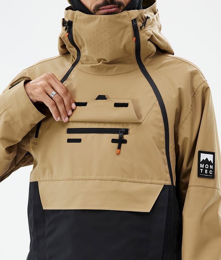 Doom Skijacke Herren Gold/Black, Bild 10 von 11