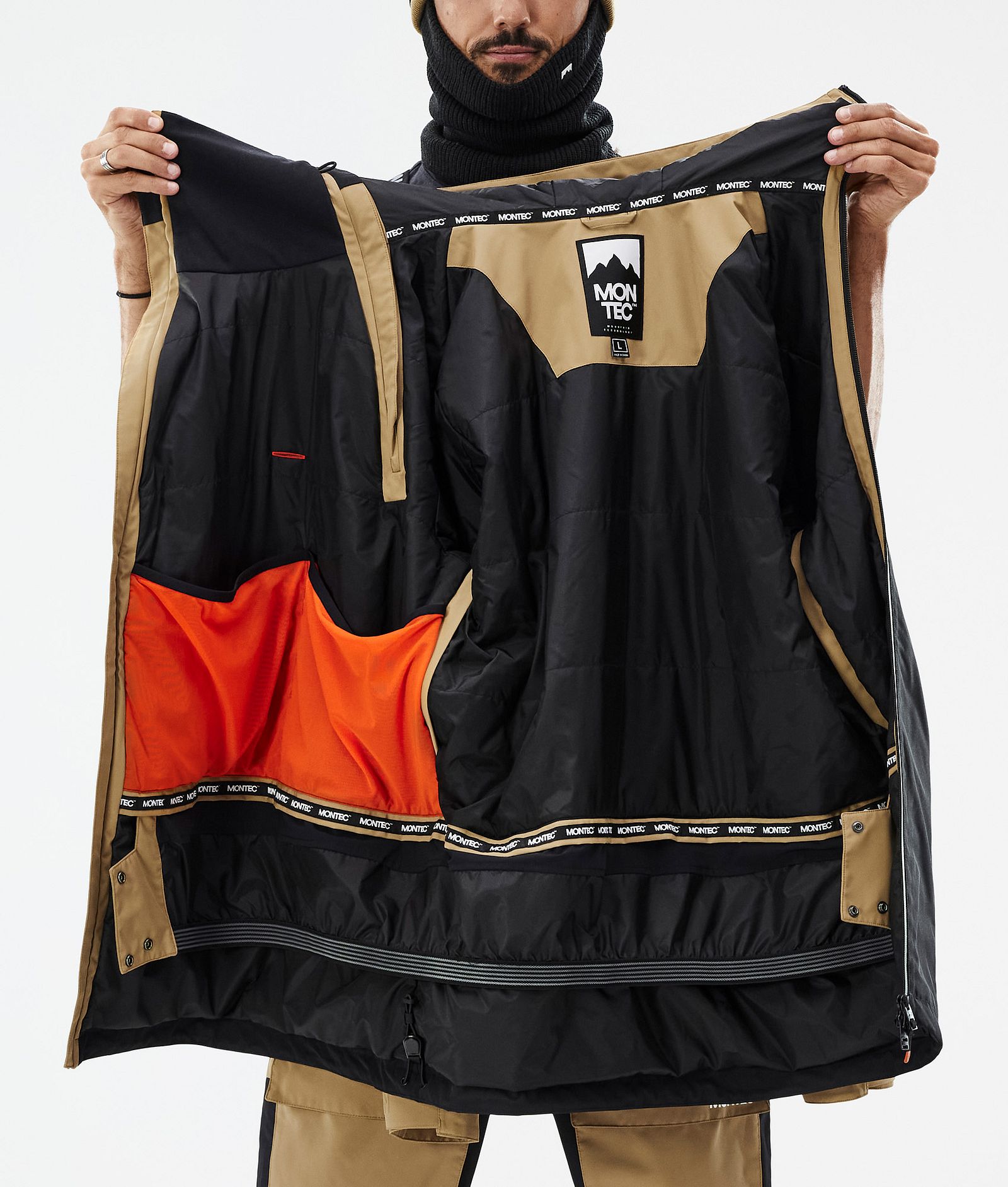 Doom Skijacke Herren Gold/Black, Bild 11 von 11