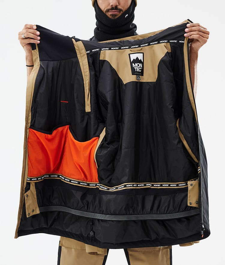 Doom Snowboardjakke Herre Gold/Black