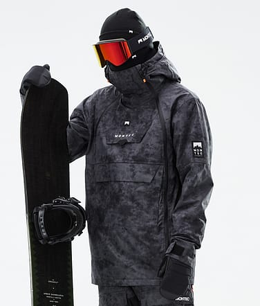 Doom Snowboardjakke Herre Black Tiedye