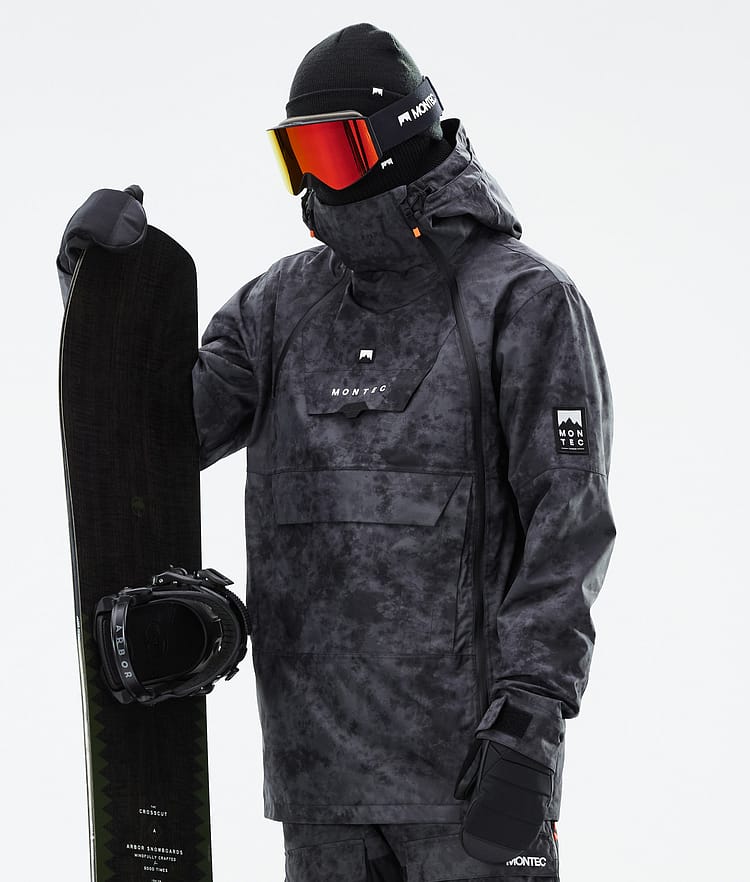 Doom Snowboardjakke Herre Black Tiedye Renewed