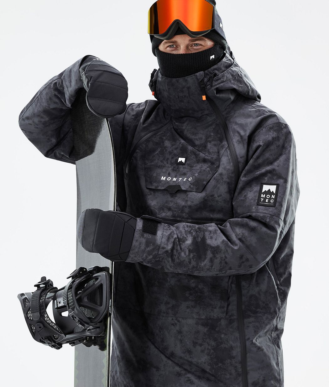 Doom Snowboard Jacket Men Black Tiedye