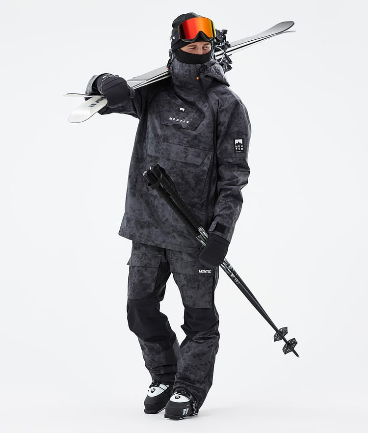 Doom Ski Jacket Men Black Tiedye