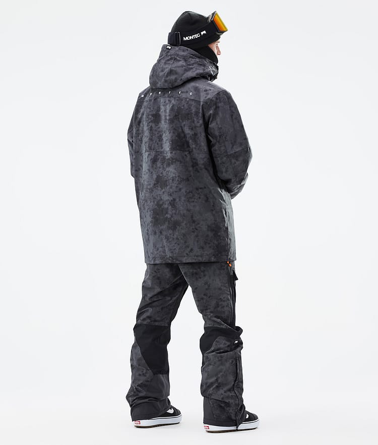 Doom Snowboardjakke Herre Black Tiedye