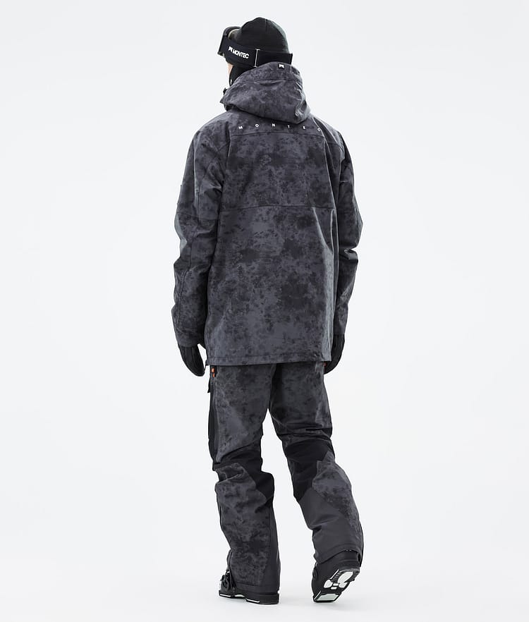 Doom Ski jas Heren Black Tiedye