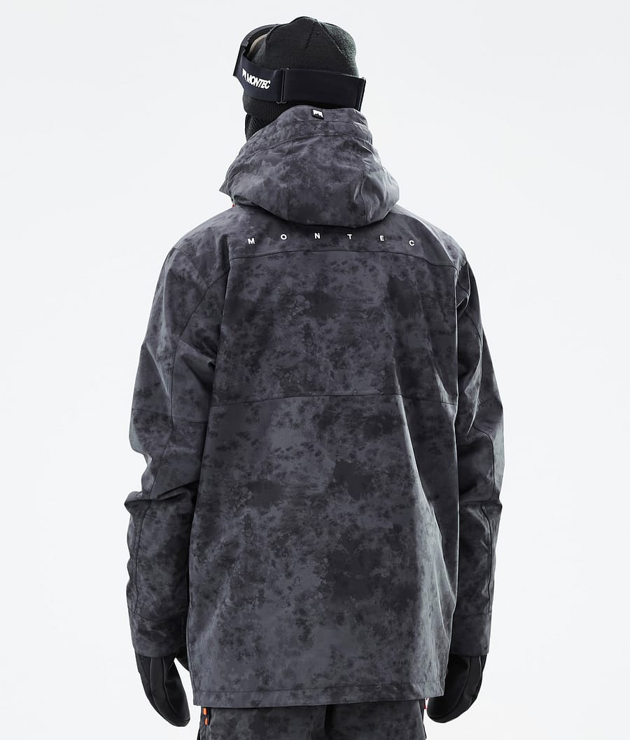 Doom Ski Jacket Men Black Tiedye