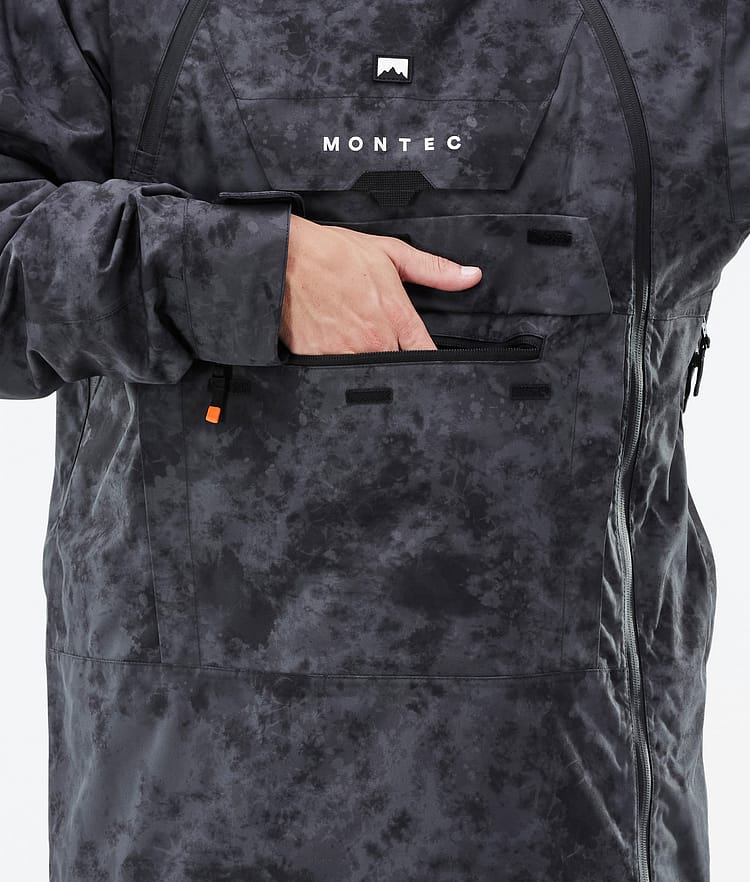 Doom Snowboardjakke Herre Black Tiedye