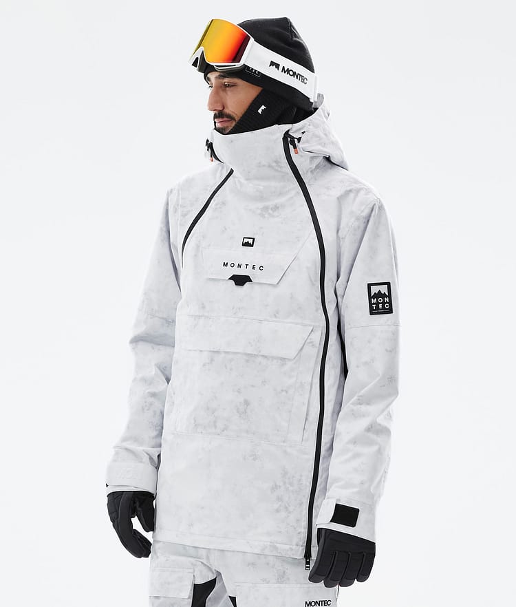 Montec Doom Ski Jacket Men White Tiedye | Montecwear UK