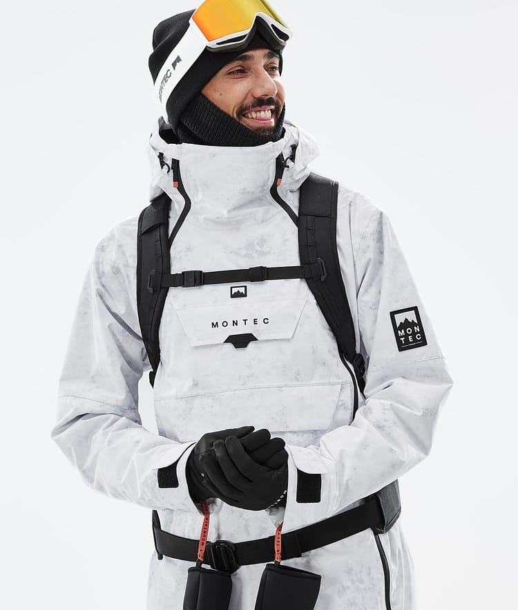 Doom Snowboard Jacket Men White Tiedye Renewed, Image 2 of 11