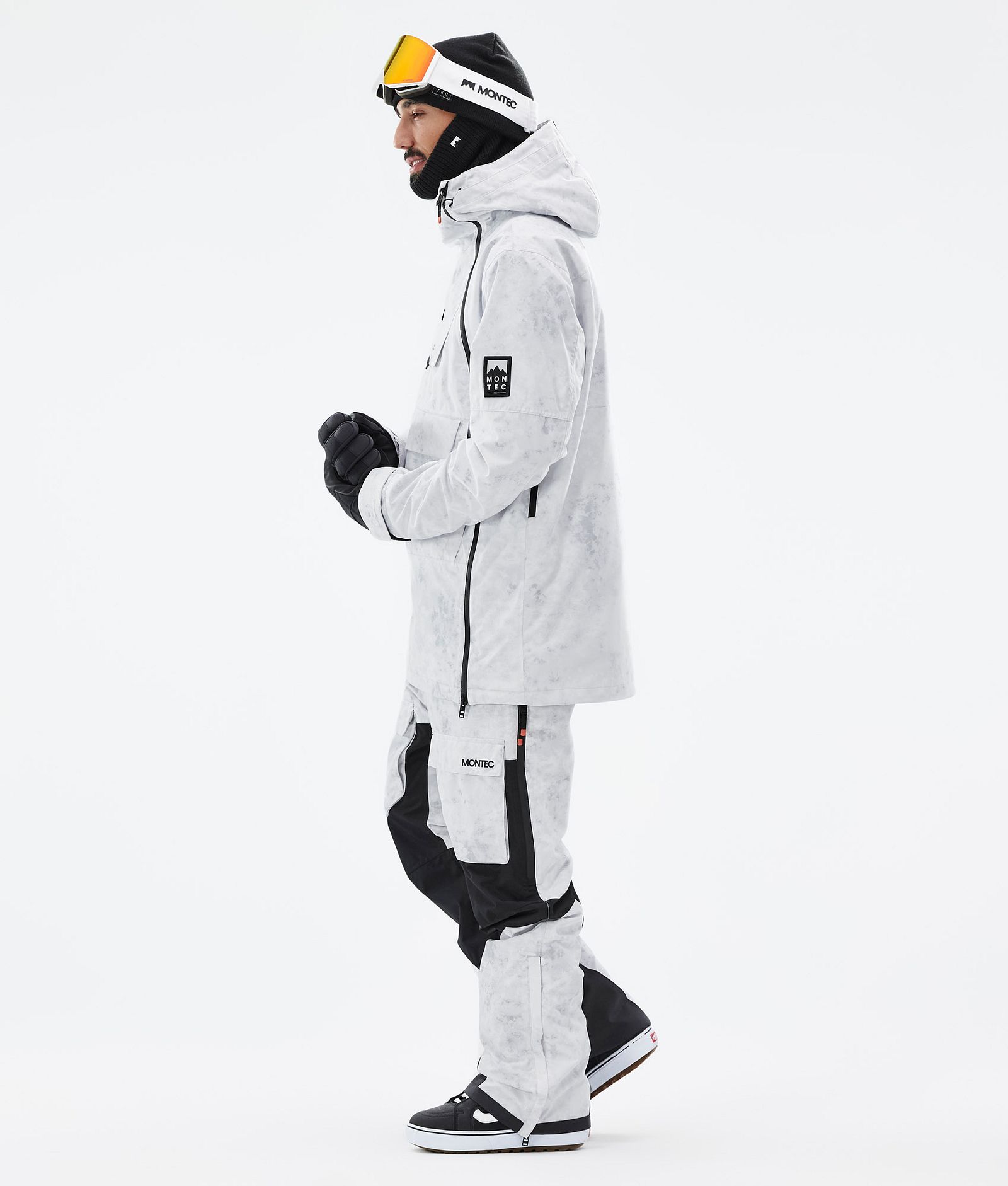 Doom Snowboard Jacket Men White Tiedye Renewed, Image 4 of 11